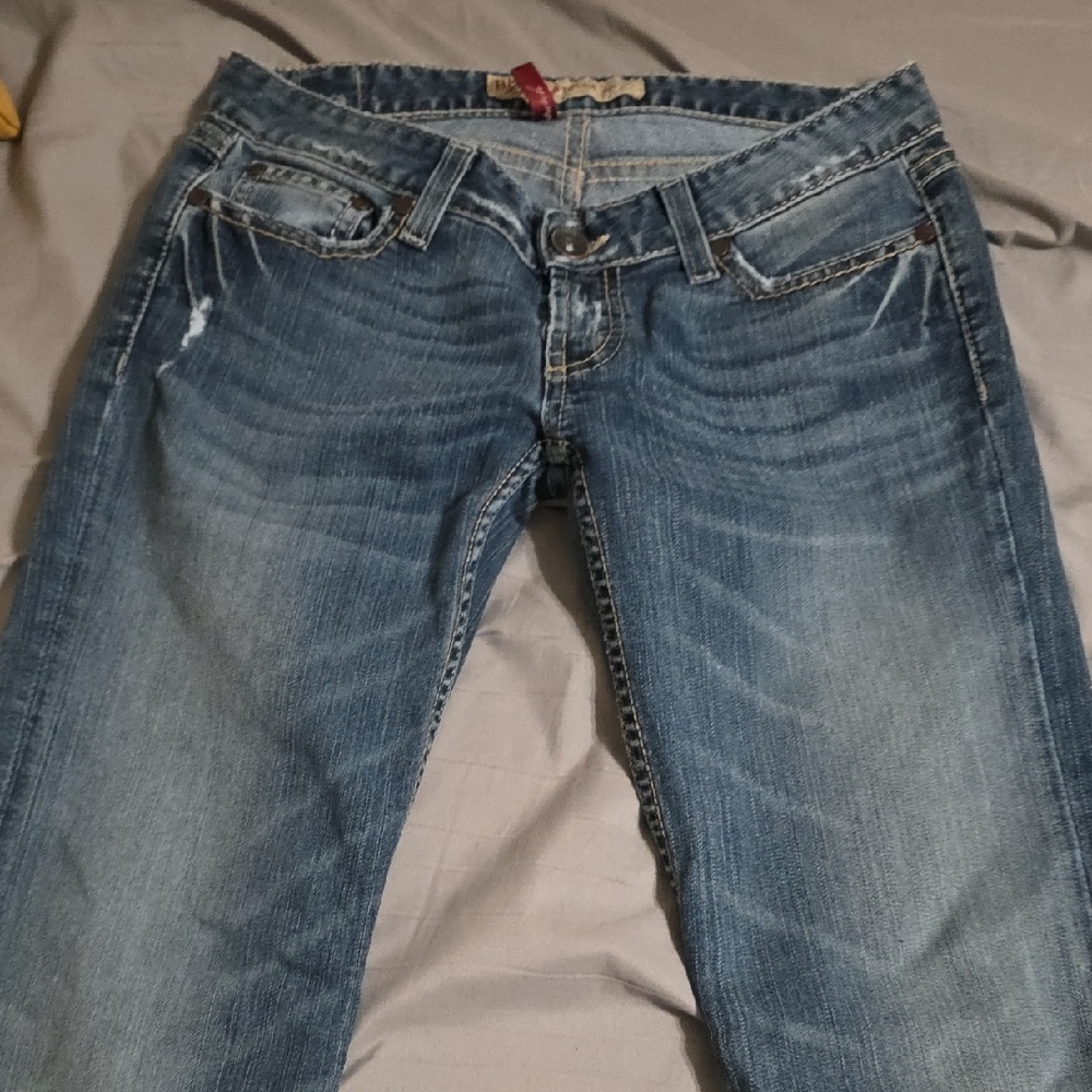 BKE Women's Straight Leg Blue Jeans